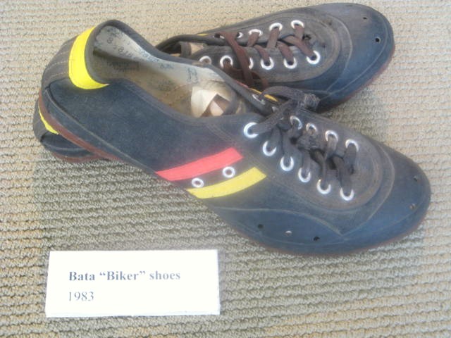 Vintage and antique cycling shoes and 