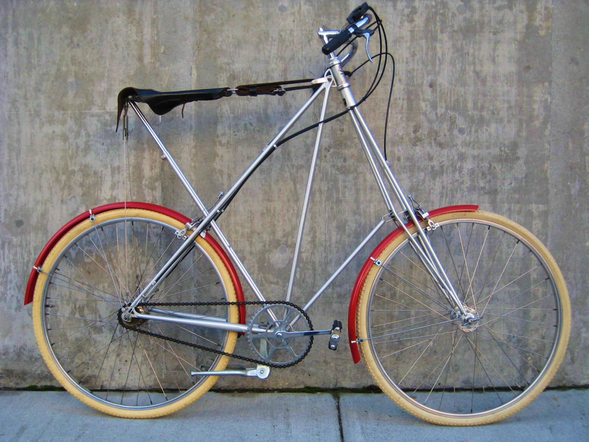 1978 Cheltenham Pedersen bicycle on display at Classic
