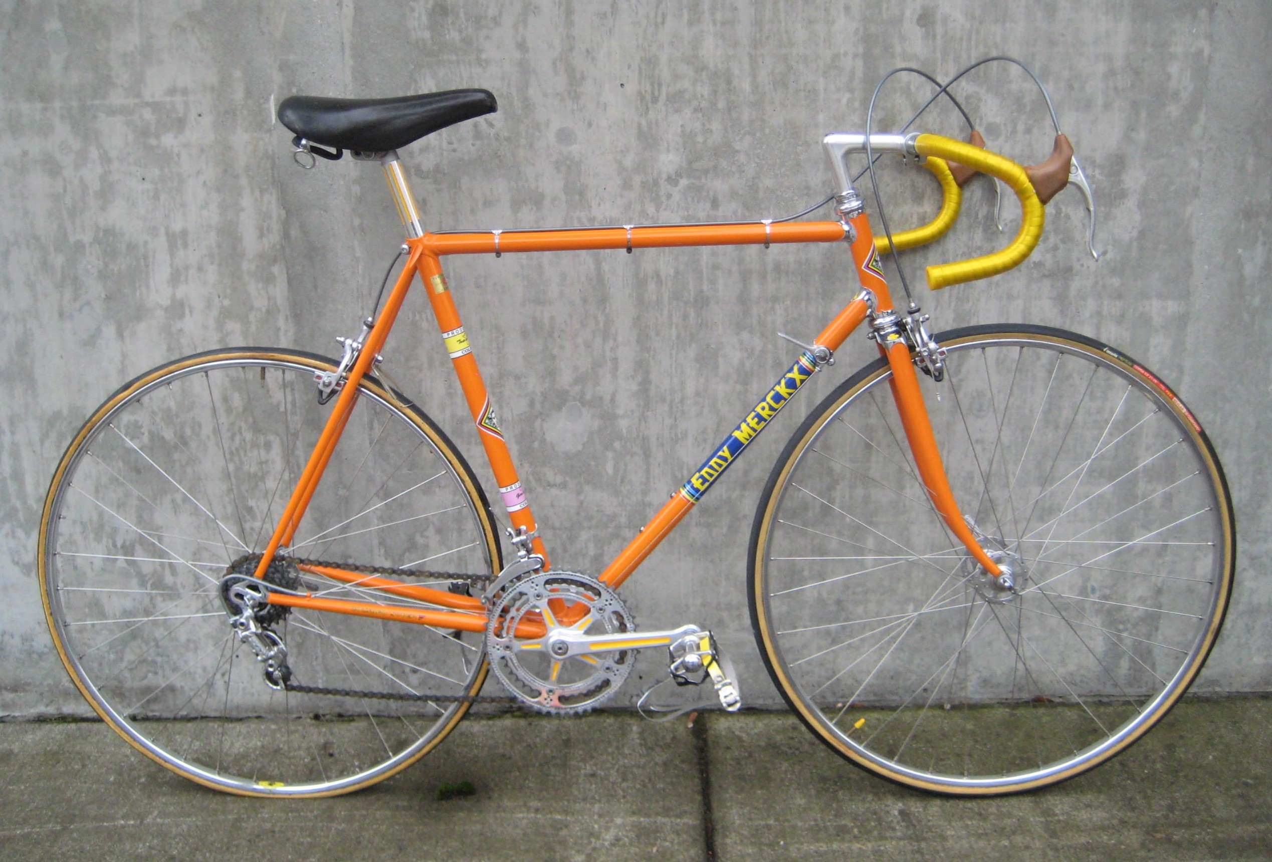 eddy merckx orange bike