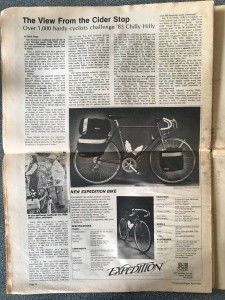 1983 Bicycling magazine article